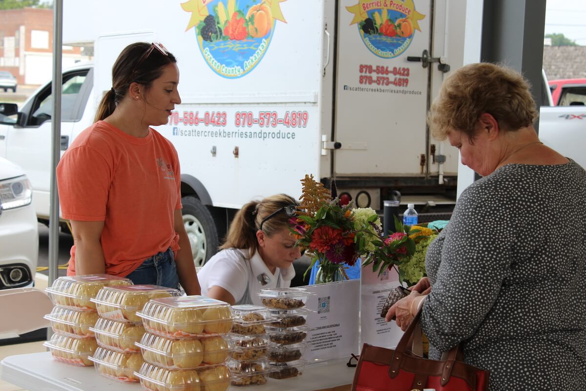 People at the Farmers Market