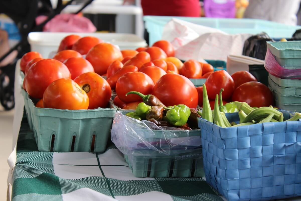 Produce at the market