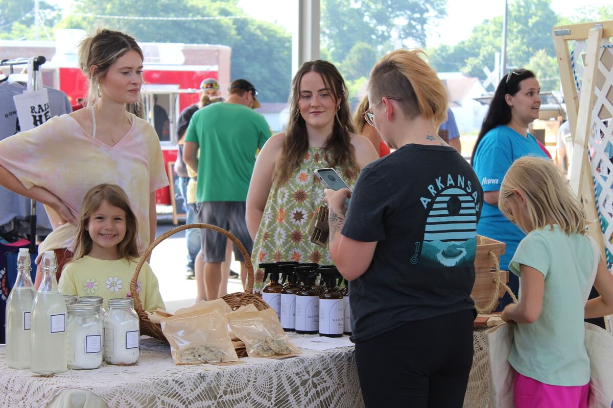 People at the Farmers Market