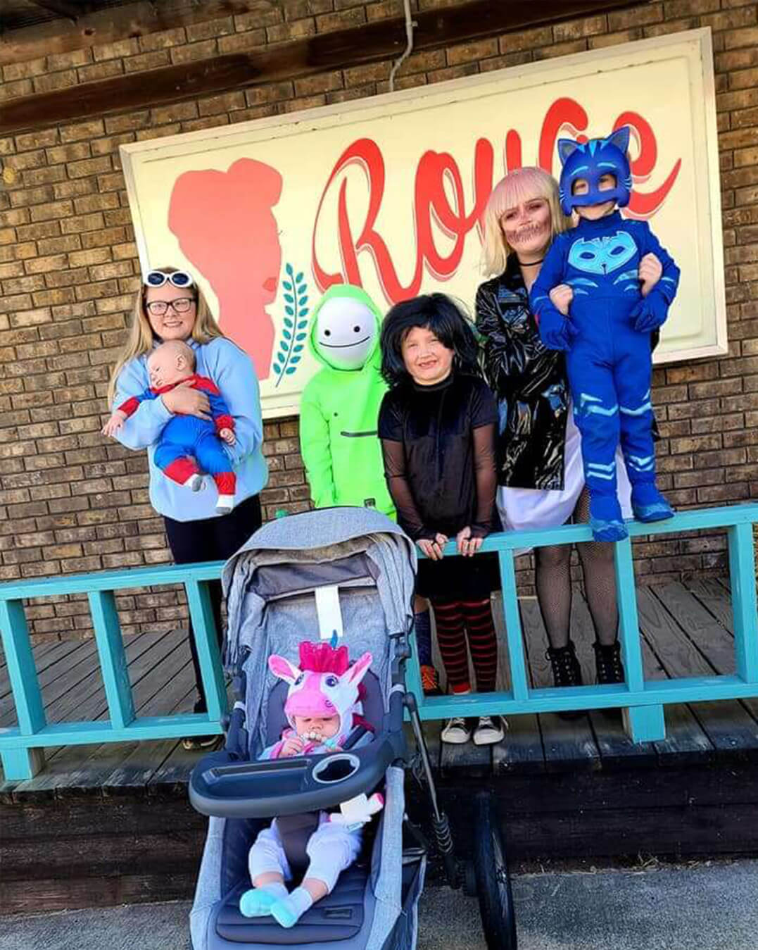 Trick or Treaters along Downtown